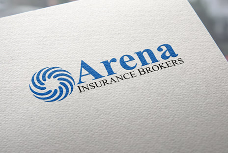 Arena Insurance Brokers logo printed on a paper